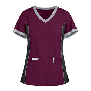 Hospital <b>Scrub</b> <b>Uniform</b> Set Wholesale Custom Logo Knitted Fabric Breathable Comfortable Medical <b>Uniform</b> - Product Image 2