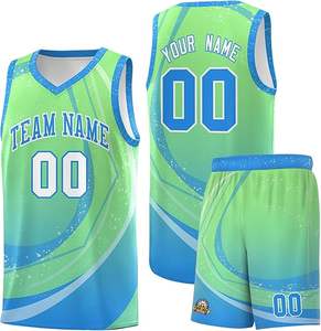 Maillot de basket-ball OEM de haute qualité avec logo personnalisé, ensemble à sublimation pour hommes, uniforme de basket-ball taille 4XL - Product Image 1