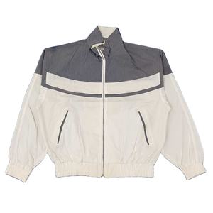 Chaqueta Deportiva Retro de Nailon con Cierre y Logotipo Bordado Personalizado, Chaqueta Cortavientos para Hombre - Product Image 1