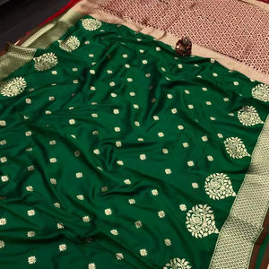 ผ้าส่าหรีขอบผ้าทอใยซารีนุ่มจากแบรนด์ล่าสุด - Product Image 1