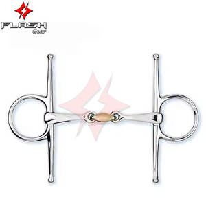 Hecho a medida Korsteel Full Cheek Horse Bit Boca Calzones Western Dutch Gag Bit Premium German Silver Bit Cuero Horse Tack - Product Image 5