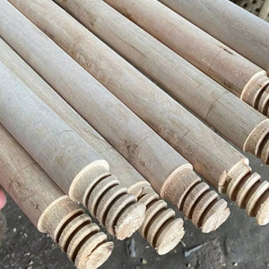 Mango de escoba de madera de eucalipto con cabeza de plástico Hilo americano Portátil y ecológico Hecho en Vietnam Precio de fábrica - Product Image 1