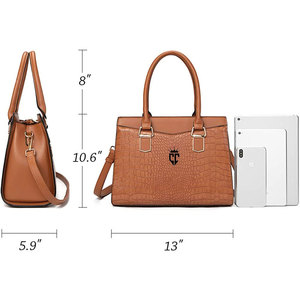 โรงงานโดยตรงผู้ผลิตที่กำหนดเองทำร้อนขายกระเป๋าถือสำหรับสุภาพสตรี2023แนวโน้มการออกแบบที่กำหนดเองหนังกระเป๋ามือ - Product Image 6