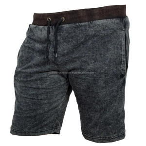 กางเกงขาสั้นผ้าตาข่ายสำหรับผู้ชายผ้าคอตตอนฟอกสีกรดลายกลางเอวสูงดิจิทัลตามสั่งฤดูร้อน - Product Image 5