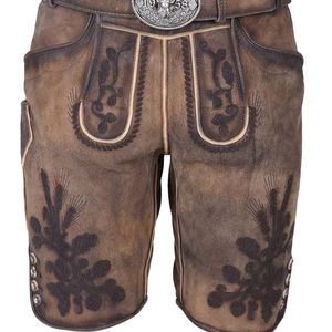 Custom Men's Lederhose Bavarian Prendas Trachten Alta Calidad Kurz Lederhose Cuero Real Con Logotipo Personalizado 2025 - Product Image 1