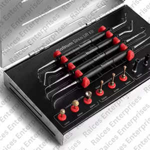Kit de Elevación de Senos Platinum para Implantes Dentales, con Tope de Abordaje Crestal Lateral, Recubrimiento de Titanio, Fresas DASK, Fresas de Diamante, Manual, CE - Product Image 5