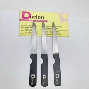 Lime à ongles en acier inoxydable durable de haute qualité, double face, usage quotidien, pour les ongles des doigts et des pieds, manucure, pédicure, outils de soin des ongles - Product Image 2