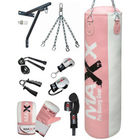 Ensemble de sacs de frappe de boxe robustes pour adultes et enfants avec gants, support mural, chaînes et accessoires
