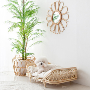 เตียงหวายธรรมชาติทำด้วยมือสำหรับสัตว์เลี้ยงทำมือแบบใหม่เตียงหวายธรรมชาติบ้านสบายๆสำหรับสัตว์เลี้ยงทำด้วยมือ GTC05เวียดนาม - Product Image 3