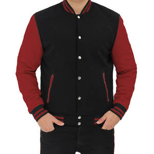 Vestes d'université à manches longues pour hommes sur mesure de couleur différente/vestes d'université pour hommes avec logo d'impression personnalisée - Product Image 4