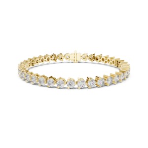 7.98 TCW Round Brilliant Cut Moissanite Tennis <b>Bracelet</b> 925 <b>Sterling</b> <b>Silver</b> Bridal Wedding Fine Jewelry 7 Inch <b>Women</b>’s <b>Bracelet</b> - Product Image 6