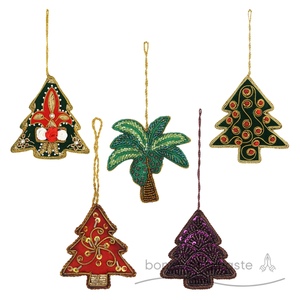 Decorazione appesa con paillettes e paillettes moderno con ornamento ecologico viola realizzato a mano all'ingrosso in Canada Europa - Product Image 2