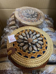 กระเป๋าถือหวายสีสดใสอุปกรณ์เสริมที่สะดุดตาทำด้วยมือสำหรับคนรักชายหาดกระเป๋าถือหวายจากแหล่งกำเนิด2025 - Product Image 4