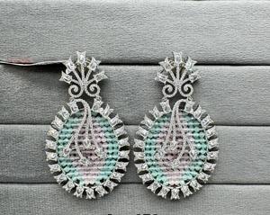 Pendientes de moda Pendientes elegantes de mujer para fiesta Accesorios de moda con piedra de circón para regalos - Product Image 2