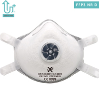 Haute qualité FFP3 respirateur jetable demi-masque complet PU coussinet de nez et soupape d'expiration EN149 poussière Standard usine en gros