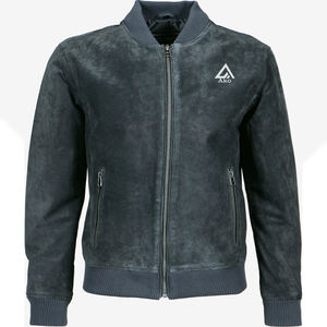 Veste en cuir suédé pour homme, fabrication OEM en gros, personnalisable, automne-hiver, grande taille, unie, style moto, veste bomber en suédé élégante - Product Image 1