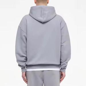 Sudadera con Capucha de Alta Calidad para Hombre, Invierno, Térmica, Transpirable, Estilo Urbano, Hombros Caídos, Diseño Liso o Estampado, 100% Algodón - Product Image 5