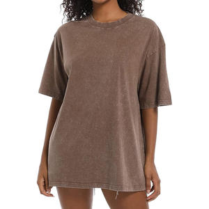 Camisetas 100% Algodón para Mujer al por Mayor, Camiseta Larga para Mujer - Product Image 1