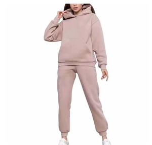 2025 Custom Logo Tracksuit Manufacturer Workout Women's Pullover Sports Sets Long Sleeve Custom Sweatshirt for Women - Product Image 5