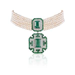 Collier ras-de-cou Gatsby en perles - Product Image 2