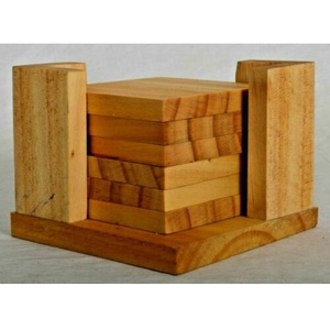 Posavasos de madera maciza de alta calidad, Forma cuadrada, diseño atractivo, taza para el hogar, posavasos de madera cuadrada para uso en la mesa al precio más bajo - Product Image 5
