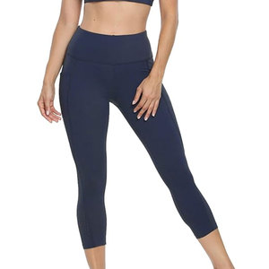 Nouveaux leggings de yoga pour femmes, taille haute, unis, longueur totale, pour la course à pied, matière spandex/nylon, respirant, écologique - Product Image 6
