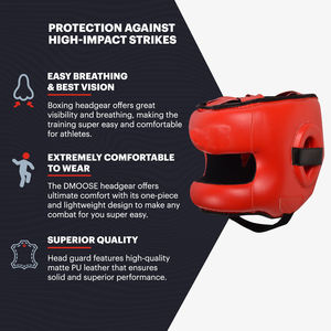 Protector de cabeza de cara completa para deportes de adultos con logotipo personalizado, protector de piel sintética ajustable para Boxeo/MMA, protectores cálidos para piernas, protección de impresión - Product Image 5