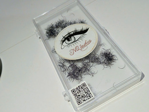 Bán Buôn Cashmere Lụa Khối Lượng Mở Rộng Khay Matte Màu Đen Cá Nhân Lash Tự Nhiên Nhãn Hiệu Riêng Cá Nhân Lash Mở Rộng Mẫu - Product Image 2