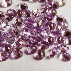 Vente en gros de pierres précieuses à facettes en améthyste naturelle 4-6mm ovales roses bijoux en vrac qualité AAA tierce partie certifiée compétitive - Product Image 1