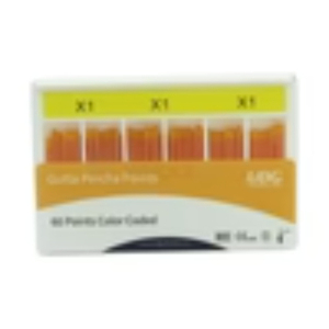 Puntas de Gutapercha UDG 60, Codificadas por Color, Tamaño X5, Material de Relleno Dental - Product Image 3