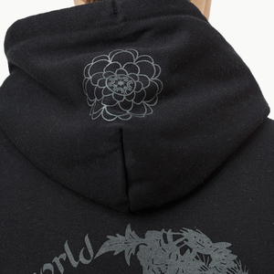 Sweat à capuche d'hiver en polaire lourde de couleur unie pour hommes 100% coton respirant Streetwear personnalisable - Product Image 3