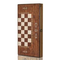 Jeu de backgammon classique en bois de rose fait à la main, 50 cm - 19,6 pouces