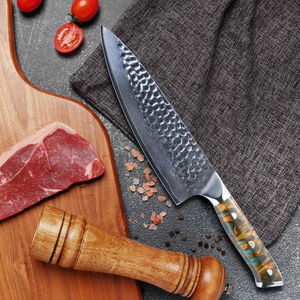 Couteau de chef fait à la main personnalisé en gros ODM OEM nouvelle mode avec 67 couches VG10 damas acier manche en résine couteaux de cuisine - Product Image 2