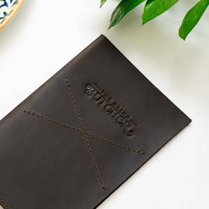 ที่ใส่ธนบัตรหนังแบบปรับแต่งได้สำหรับโรงแรมและร้านอาหาร LBH-0081B ที่ใส่ปากกา - Product Image 4