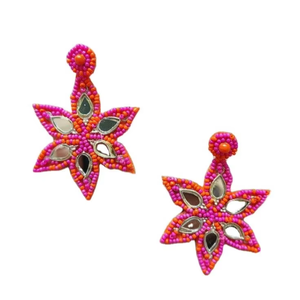 Pendientes de Flores Bordadas, Bonitos, Elegantes, Modernos, de Diseño Nuevo, de Lujo, a la Moda - Product Image 1