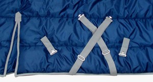 Alfombras de caballo de poliéster y nailon ligeras 420D, carcasa impermeable Ripstop, cuello transpirable, característica para montar en invierno, verano, estable - Product Image 4