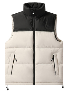 เสื้อกั๊กผ้าแคนวาสบุใยสังเคราะห์สำหรับผู้ชาย แห้งเร็ว ระบายอากาศได้ดี เป็นมิตรกับสิ่งแวดล้อม เหมาะสำหรับฤดูหนาว กิจกรรมกลางแจ้ง มีซิป ไม่มีแขน สวมใส่สบาย เหมาะสำหรับทำงาน เล่นกีฬา และเดินทาง - Product Image 1