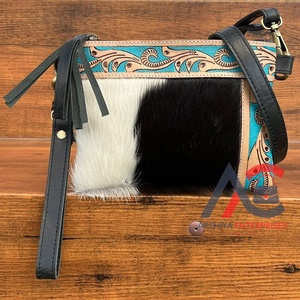 2025 nuevo Mini bolso cruzado de cuero de vaca con herramientas a mano para mujer, bolso de mano para móvil, bolso de mano de cuero genuino de marca occidental - Product Image 1