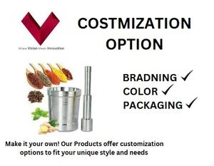 Mortier en aluminium en gros, broye facilement avec tradition, méthode de broyage traditionnelle, bol à mortier, bol à pilon, bol à écraser - Product Image 3