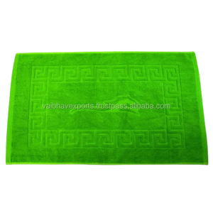 Alfombra de baño tejida de Jacquard de algodón 100% con logotipo personalizado, superficie de rizo suave para dormitorio moderno, hotel u hogar, directo de fábrica - Product Image 4