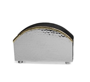 Porte-serviettes en métal plaqué or fait à la main Restaurant porte-serviettes de table simple petit porte-mouchoir en métal indien - Product Image 6