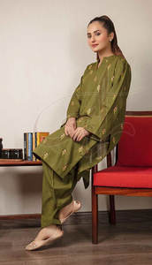 Trajes Formales para Mujer Más Vendidos, Material Khaddar Duradero, Ecológico, Talla Personalizada, Servicio OEM al por Mayor - Product Image 5