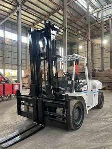 รถยกเครื่องยนต์ดีเซล FD100 TCM ใช้ในรถ10T รถยกด้านข้างเครื่องยนต์ Isuzu จากญี่ปุ่น - Product Image 2