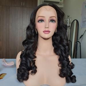 100% cheveux humains vietnamiens 26 pouces dentelle frontale perruque vague de corps vague lâche Super Double dessiné unique donneur perruques pour les femmes noires - Product Image 3