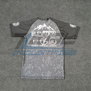 Mma Rash Guards personnalisés Impression par sublimation Protection ultavoilet Compression 240 gsm Grappling Bjj Rash Guards Made in Pakistan - Product Image 2