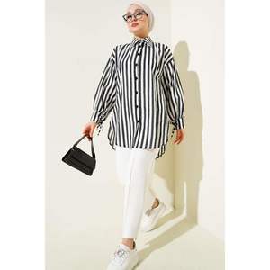 Camisa a Rayas con Corbata Negro - Product Image 4