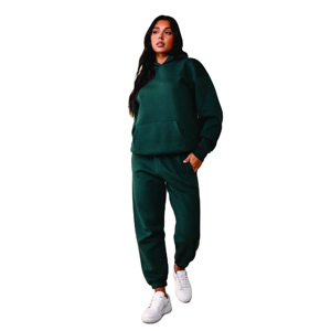 Coton lourd unisexe surdimensionné sport fermeture éclair à capuche polaire sweat décontracté Streetwear survêtements pour femmes hiver - Product Image 5