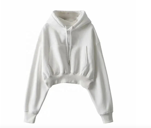 Hauts à capuche sportifs tendance 2025 pour femmes, logo personnalisé, vente en gros, molleton de coton, haut à capuche pour femmes, service OEM - Product Image 4