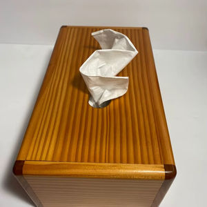 Luxury Walnut Tissue Box | Wooden Paper Holder for Bathroom & Living Room | Modern <b>Desktop</b> Storage Case | Home Decor <b>Organiser</b> - Product Image 5