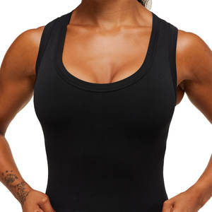 Fitness Gym débardeur séchage rapide respirant style régulier pour une gamme complète de mouvements musculation femmes débardeurs avec étiquette - Product Image 3